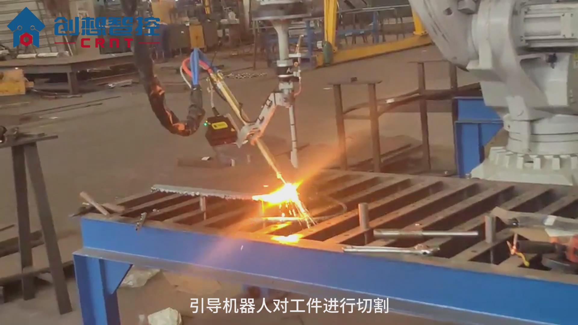 創想焊縫跟蹤系統在工程機械零部件切割的應用案例