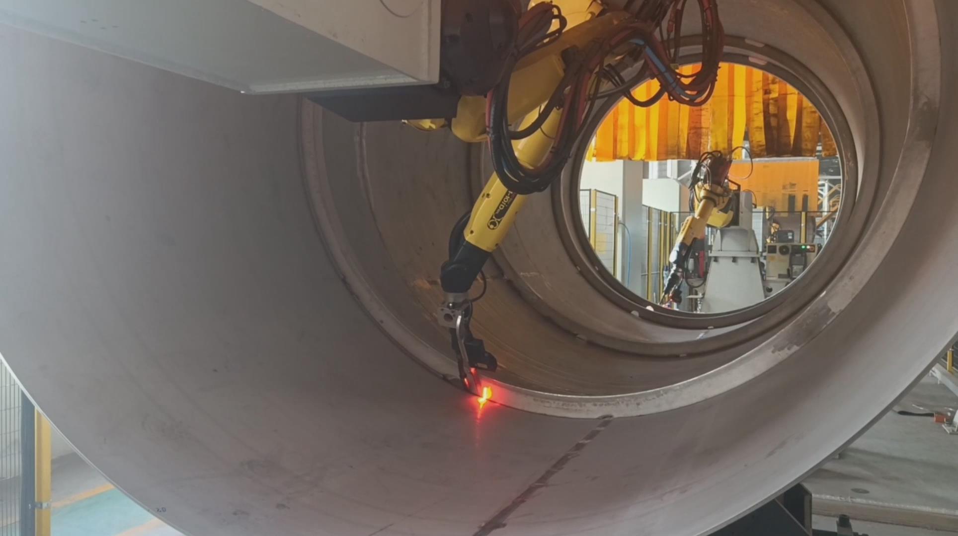 創想智控激光焊縫跟蹤系統在LNG液化天然氣儲罐焊接自動化升級改造的應用