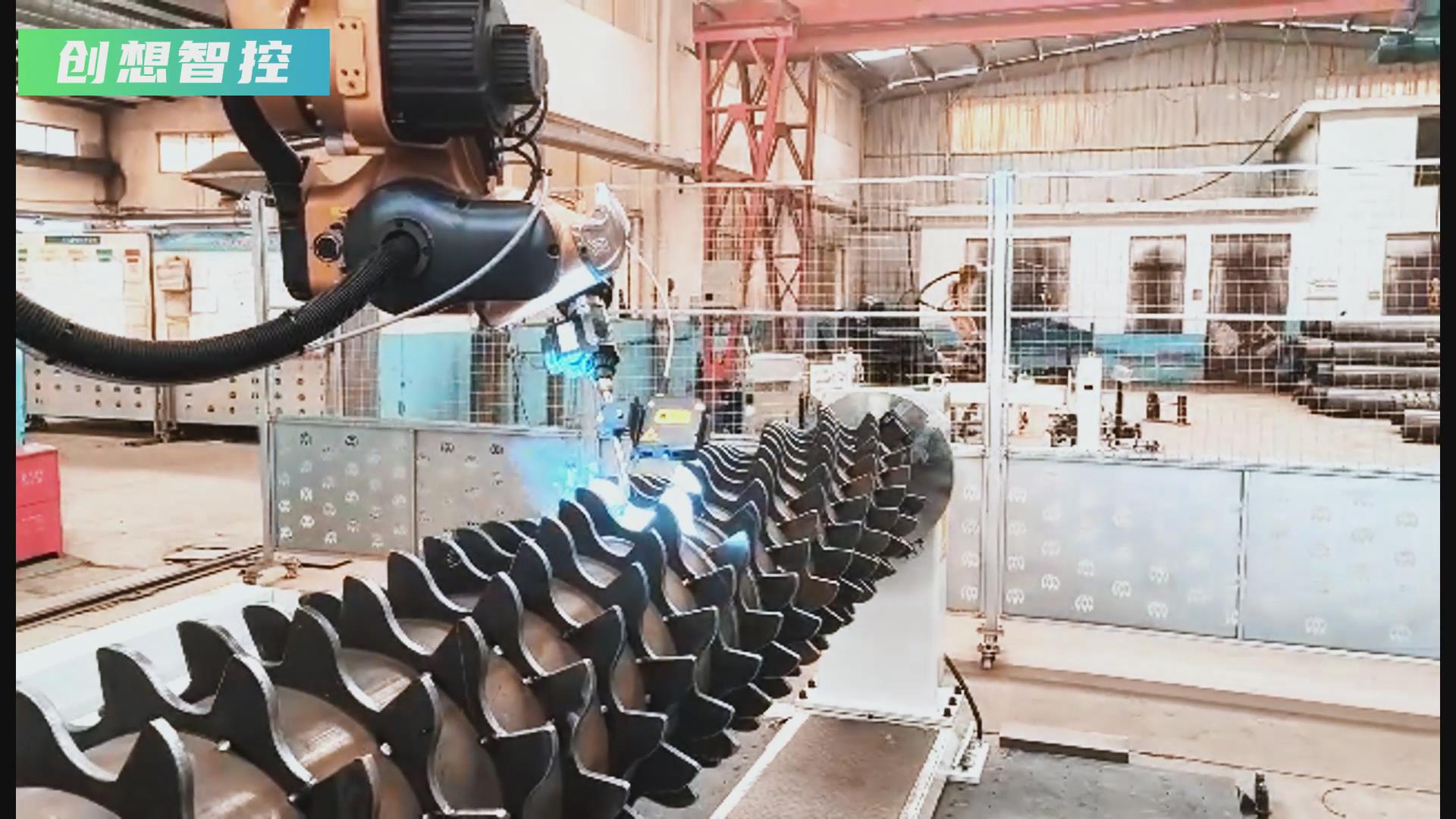 創想智控激光焊縫跟蹤器攜手廣數機器人，賦能農機齒輪焊接智能化升級