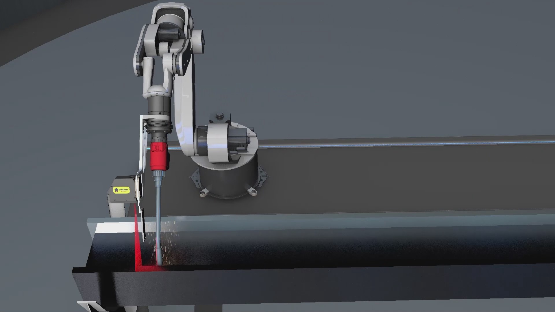 創(chuàng)想智控激光焊縫跟蹤器在工字鋼焊接實(shí)時(shí)跟蹤的應(yīng)用